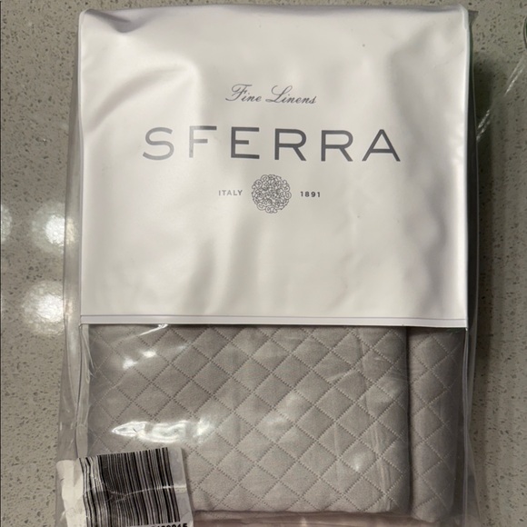 SFERRA Quilted Fine Linens in Gray